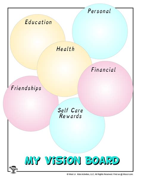 Vision Board Template Printable