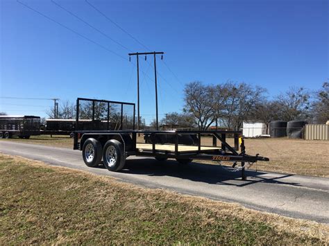 2019 TIGER 77" X 12' TANDEM AXLE PIPE TOP UTILITY TRAILER W/ 4' RAMP ...