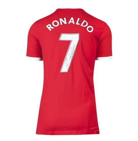 Cristiano Ronaldo Signed Manchester United Shirt - DNA 3-Stripes T ...