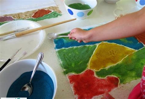 colored sand art ideas ~ easy arts and crafts ideas