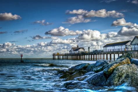 HDR image of Outhwold Pier | Suffolk | Sea | Rocks | Photography ...