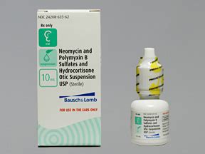 Neomycin/Polymyxin/HC 3.5-10000-1 Otic Suspension - Generic Cortisporin ...