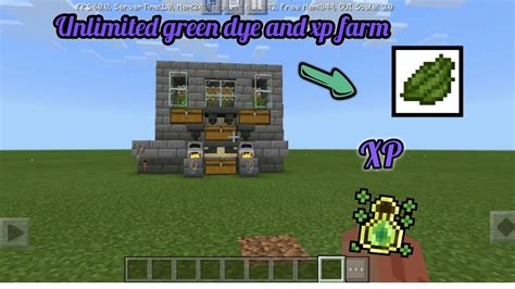 How to Make Unlimited Green Dye and XP Farm in Pocket Edition Minecraft ...