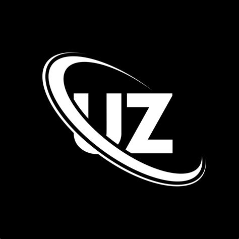 UZ logo. U Z design. White UZ letter. UZ letter logo design. Initial ...