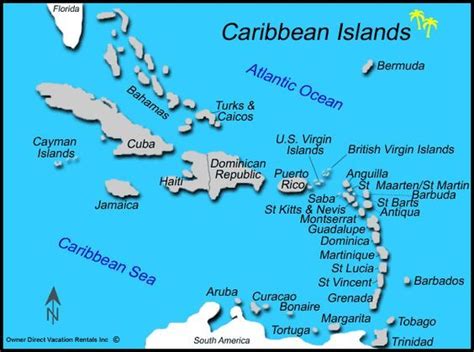 The Best Caribbean Island For Your Vacation | Caribbean islands map ...