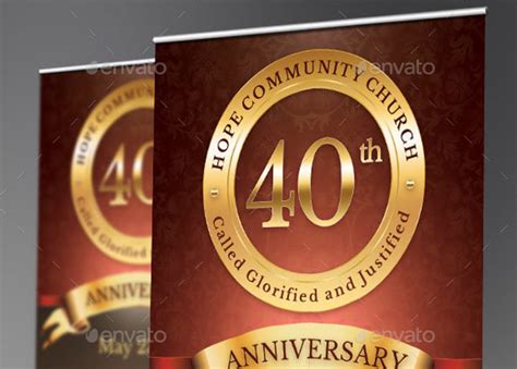 Church Anniversary Banner Template | Godserv Designs