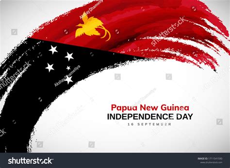 Happy Independence Day Papua New Guinea Stock Vector (Royalty Free ...