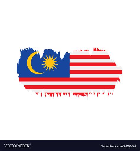 Malaysia flag Royalty Free Vector Image - VectorStock