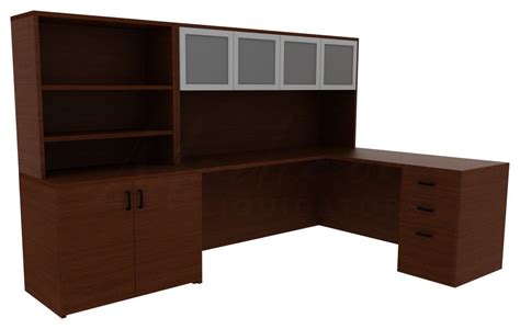 L Shaped Desk with Storage