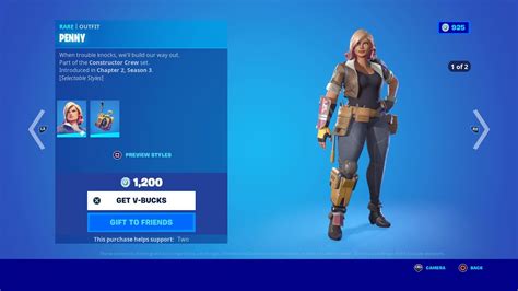 Penny makes her return to the item shop today : r/FORTnITE