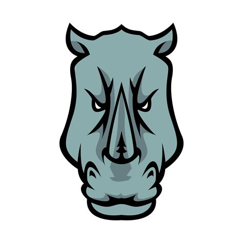 Rhino Head Illustration Design 17259300 Vector Art at Vecteezy