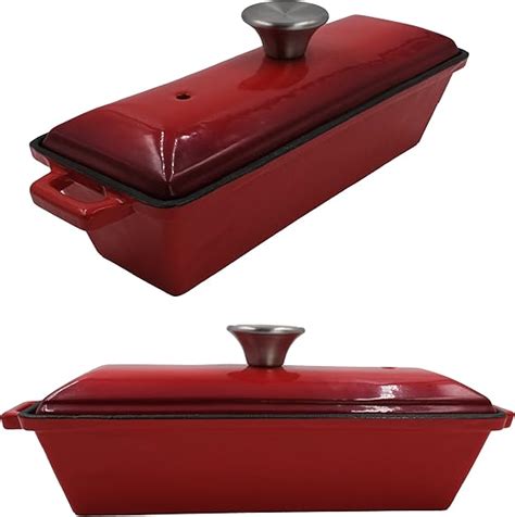 Crucible Cookware Enameled Cast Iron Bread Pan with Lid – Oven Safe ...