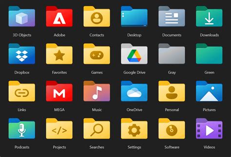 Custom Icons for Windows 11 Thread (Folders, Dropbox, Google Drive ...