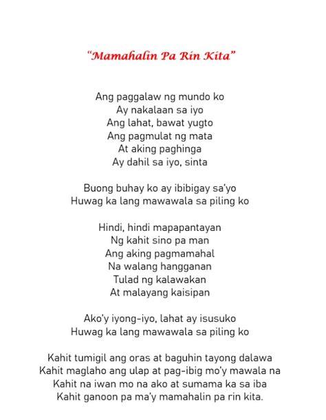 Write tagalog poem or lyrics for you by Malayangbituin | Fiverr