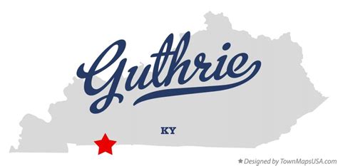 Map of Guthrie, KY, Kentucky