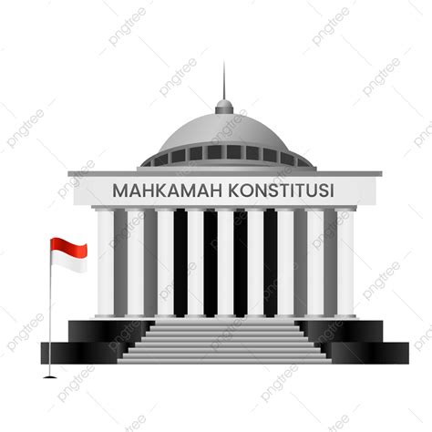 Gedung Mahkamah Konstitusi Indonesia Png Vektor Latar Belakang ...