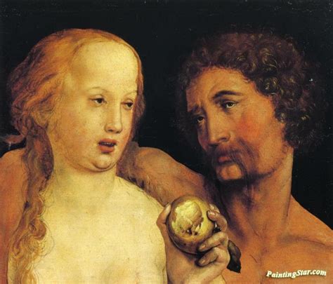 Adam And Eve Artwork By Hans Holbein The Younger Oil Painting & Art ...