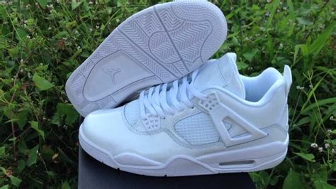 Air Jordan 4 All White Shoes [WOMEN994] - $90.00 : Women Jordan Retro ...