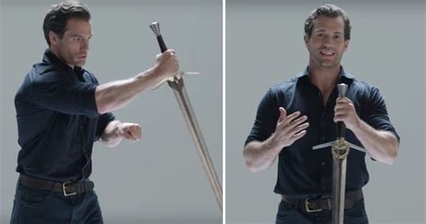 Watch Henry Cavill Geek Out While Explaining The Witcher's Sword ...