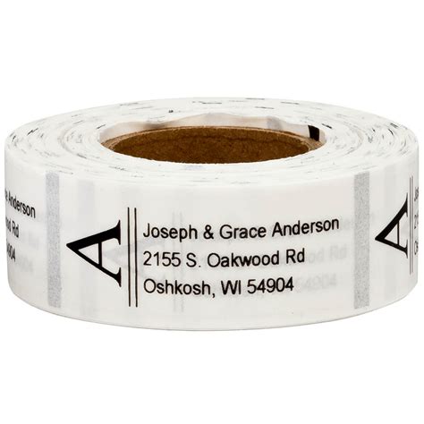 Personalized Address & Return Address Label Rolls