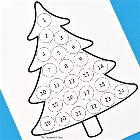 Christmas Countdown Calendar Free Printable - Printable Word Searches