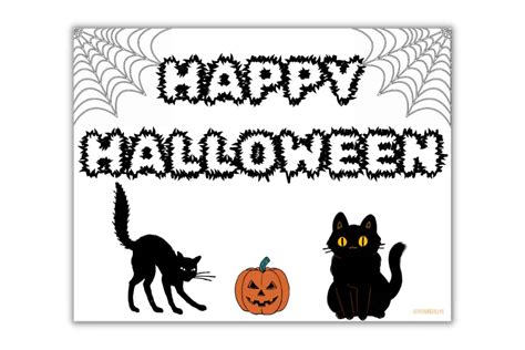 Happy Halloween Signs Printable