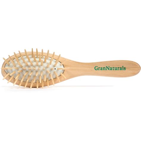 GranNaturals Detangling Wooden Bristle Hair Brush - Small, Travel Size