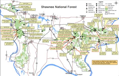 Shawnee National Forest, Map | Shawnee national forest, Vacation road ...