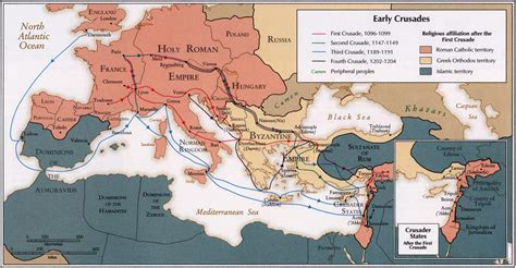 Map of the Crusades produced by the CIA (1096-1204 AD) : r/MapPorn