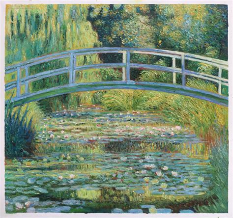 Monet Bridge Painting, The Japanese Bridge 1 - Claude Monet Paintings ...