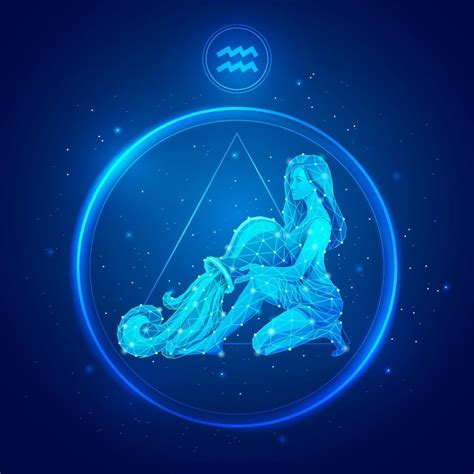 Aquarius zodiac sign icons. 2094796 Vector Art at Vecteezy