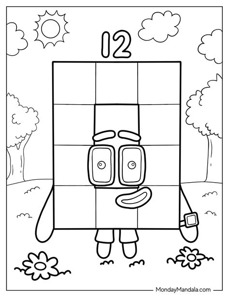 Numberblocks Coloring Pages 12 Xcolorings – NBKomputer