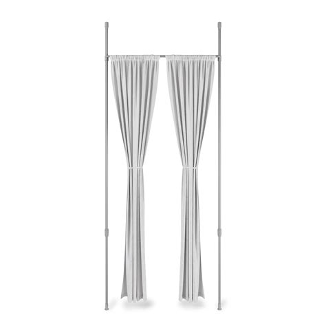 Umbra Anywhere Rod Curtain Rod & Room Divider 36"-66" Metallic Nickel ...