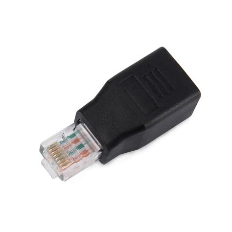 RJ45 M/F Crossover Adapter Male to Female Crossed Ethernet Cable ...