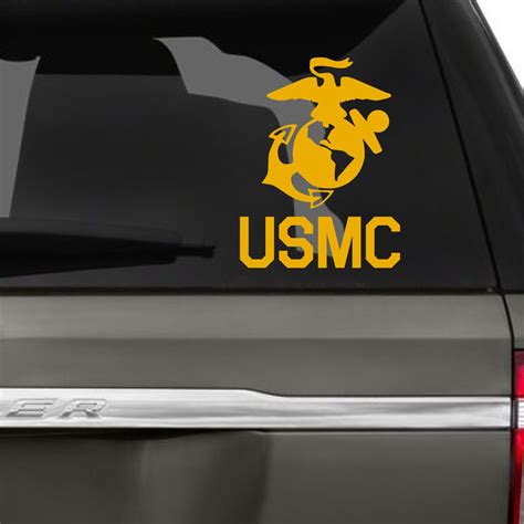 USMC Logo Car Decal | Car decals, Usmc, Decals