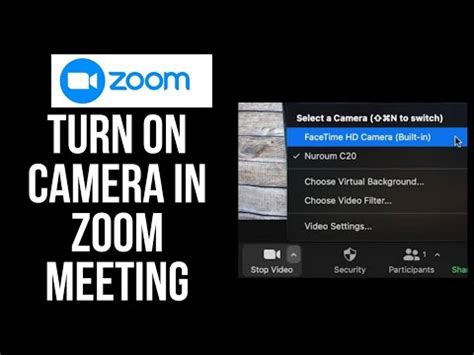 How to Turn on Camera in Zoom Meeting | Zoom Tutorial - YouTube