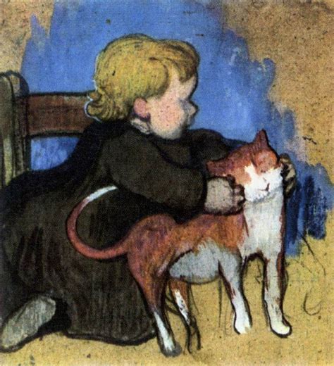 Nonchalant - Paul GAUGUIN - Mimi and Her Cat