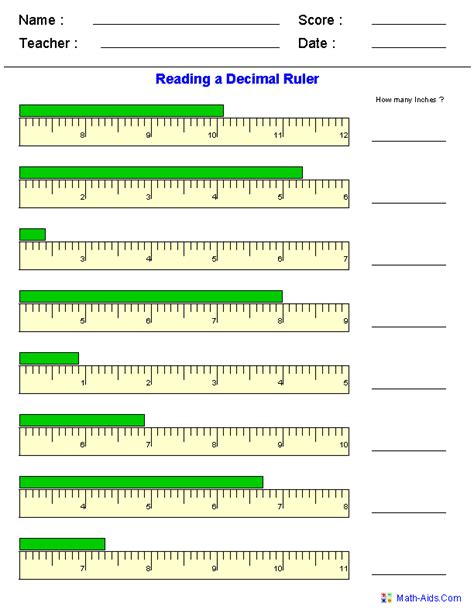 How To Measure Decimals On A Ruler