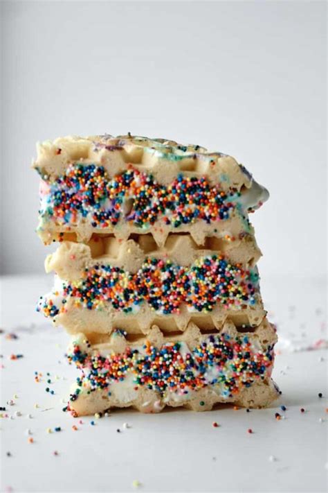 Waffle Ice Cream Sandwich - Recipes From A Pantry