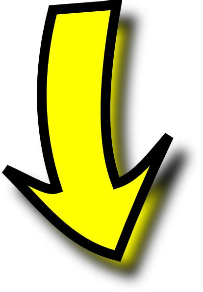 Yellow Arrow Clip Art at Clker.com - vector clip art online, royalty ...