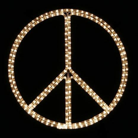 Large Lighted Outdoor Peace Sign - Outdoor Lighting Ideas