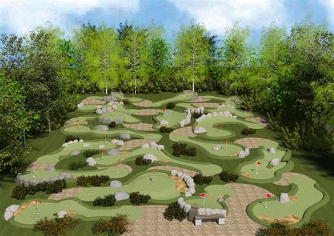 drawings of mini golf courses for permits | Mini golf course, Golf ...