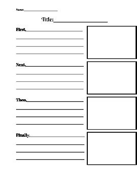 Sequential Order Graphic Organizer - FerisGraphics