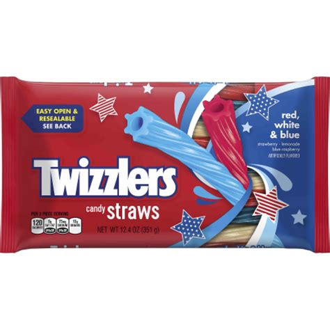 Twizzlers Red White & Blue Candy Straws, 12.4 oz - Kroger