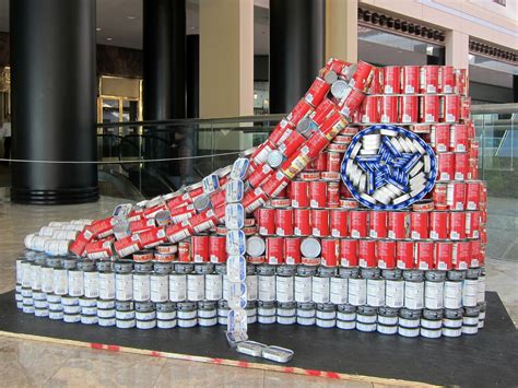 How to Recycle: Canstruction Food Cans Sculptures