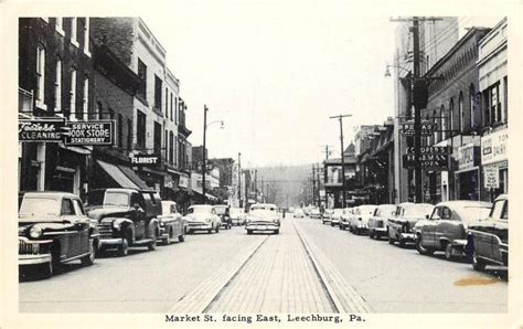 1940s Postcard; Market Street Scene, Leechburg PA Armstrong County ...