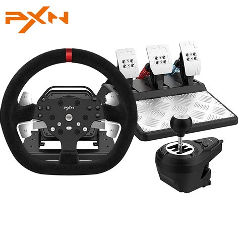 PXN V10 IN Steering Wheel Force Feedback Racing Simulator Volante For ...