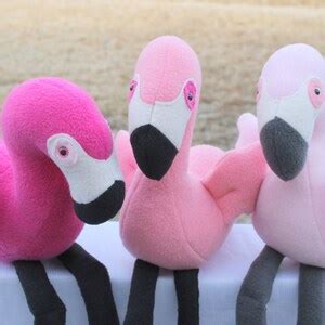 Dark Pink Flamingo Plush Toy - Etsy