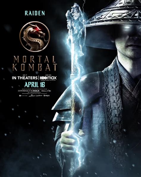 Mortal Kombat (2021) Character Poster - Raiden - Mortal Kombat (2021 ...