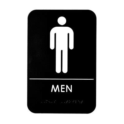 Alpine Industries Braille Restroom Sign | Wayfair